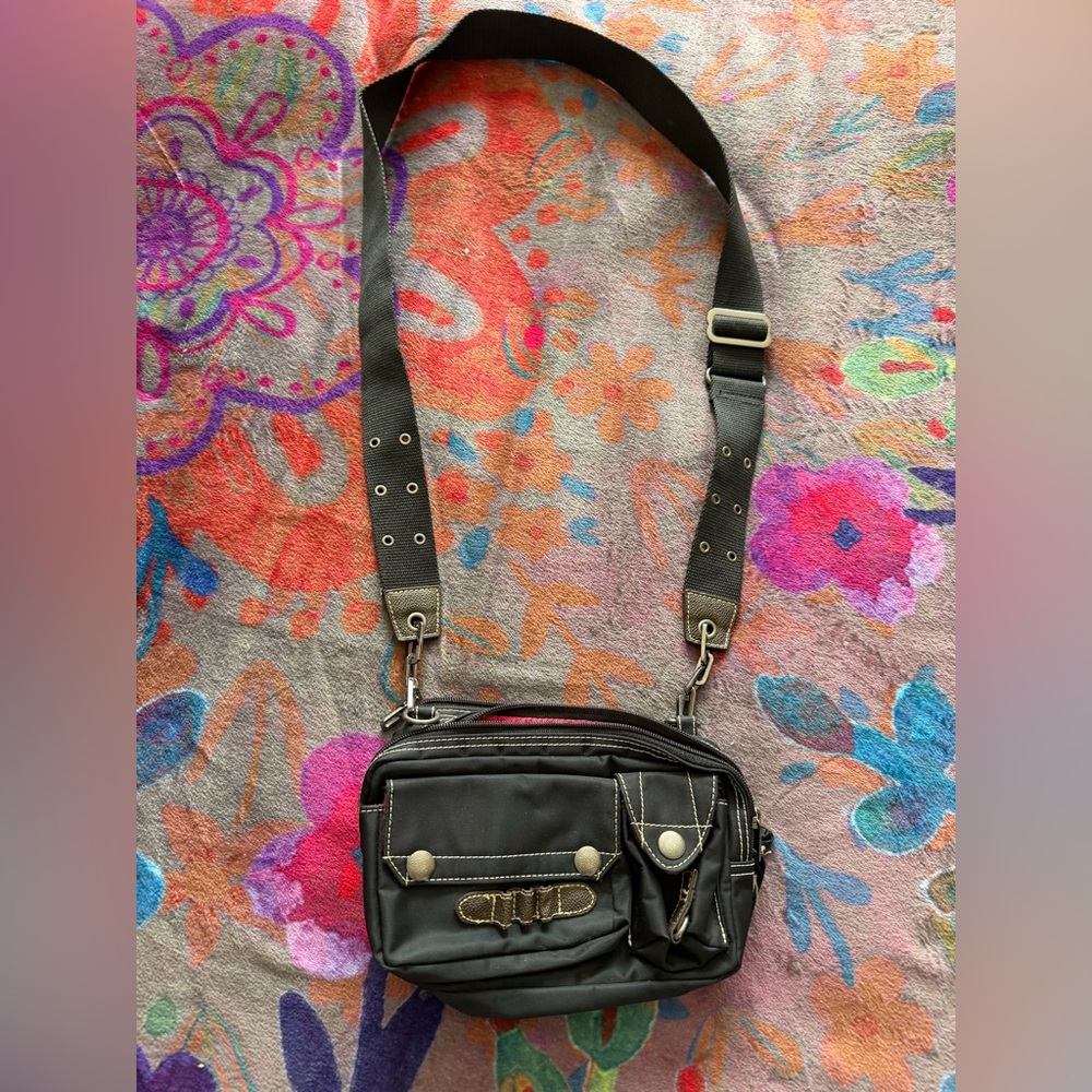 Vintage Black Crossbody Bag